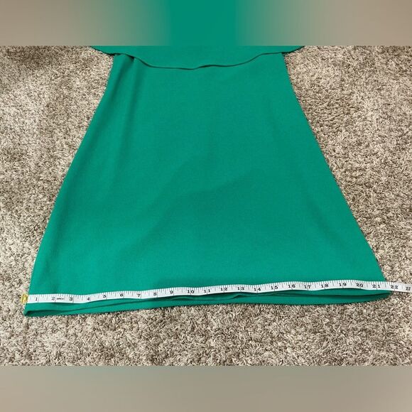 Charles Henry Off-Shoulder Emerald Dress Sz: M - Picture 8 of 11